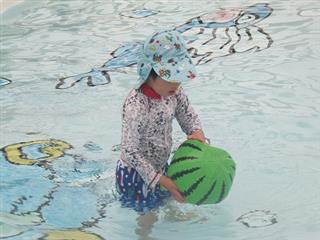 前沢Ｂ＆Ｇ海洋センターは、子供用プールもあって楽しく遊べました。