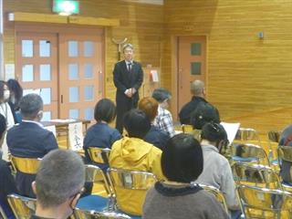 ＰＴＡ会長さんからご挨拶いただきました。