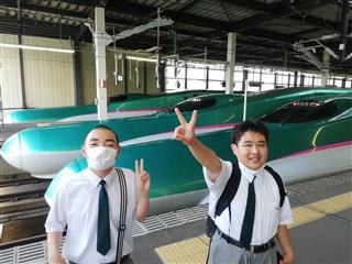 盛岡駅周辺グループはマリオスや駅構内を見学しました。