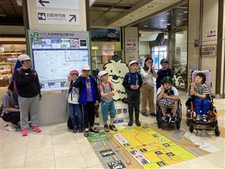 新幹線に乗ったよ～　みんなでポーズ♪