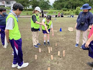 先生と一緒に、それっ！