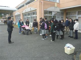 到着の挨拶の様子です。