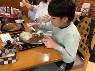 待ちに待った古戦場での昼食！