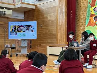 6年生からは、思い出発表と中学部への決意が発表されました。