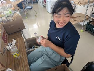 できました！の笑顔です