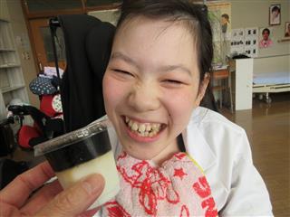 作ったコーヒーゼリーとともに笑顔でパシャリ＊