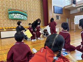 新1年生と在校生がドキドキの対面です！
