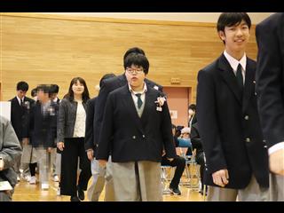 高等部①
<br>
高等部は、終始落ち着いてのこれからの生活に期待感があふる表情でした。