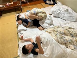 みんなで泊まるの楽しいな～
