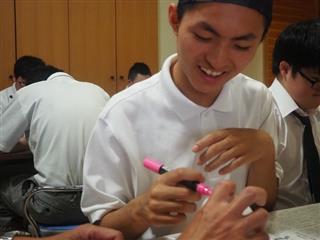 いつも以上に真剣なまなざしで、集中して取り組み、お気に入りの一作ができあがりました。