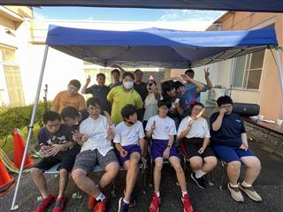 楽しかったね、BBQ大会。ハイ、チーズ！！