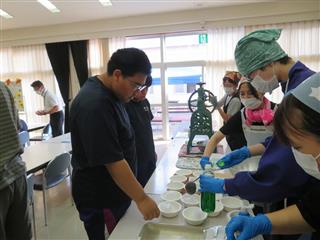 かき氷もありました。ブルーハワイが人気！
