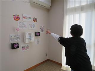 鬼の的に向かってエイッ！！