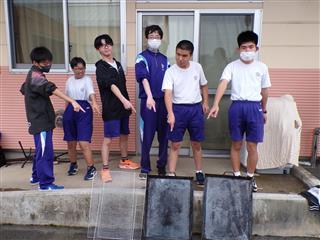 鉄板、網を洗い準備完了！