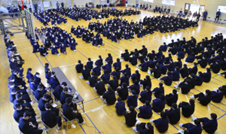全校生徒が一堂に会した初めての行事